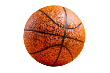 Fototapeta premium Professional orange basketball isolated on transparent alpha background