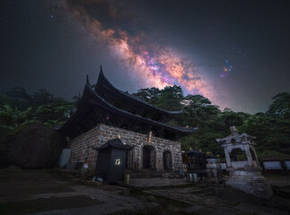 chinese temple in the night