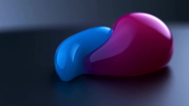 Colorful morphing shapes, organic glossy  amorphous forms, abstract biomorphing, dynamic motion video footage