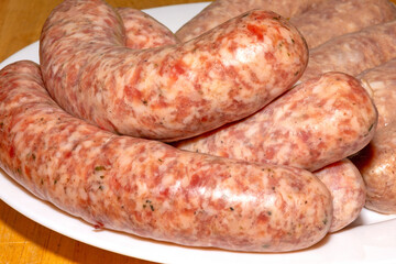 Rohe fr&auml;nkische Bratwurst