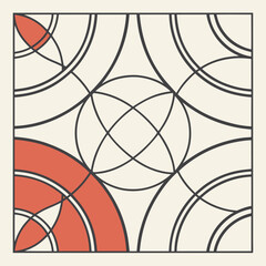 Obraz premium seamless pattern with abstract shapes