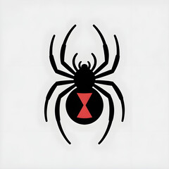 spider on a white background