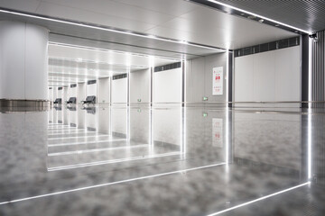 Naklejka premium Modern clean and empty waiting hall
