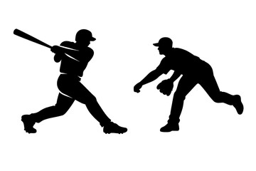 野球　シルエット