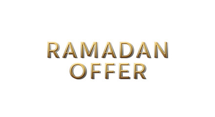 Golden Ramadan offer text for festive promotions and discounts