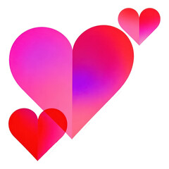Creative Valentine Heart Illustration for Romantic Background, Generative AI
