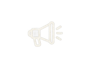 Fototapeta premium announcement icon isolated on a transparent background 