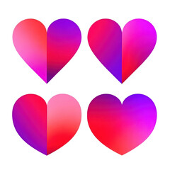 Creative Valentine Heart Illustration for Romantic Background, Generative AI