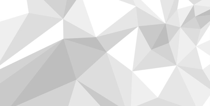 Crystal structure vector abstract low poly background, 3D polygonal surface, dimensional minimal structure origami look like, light monochrome fractal abstraction.