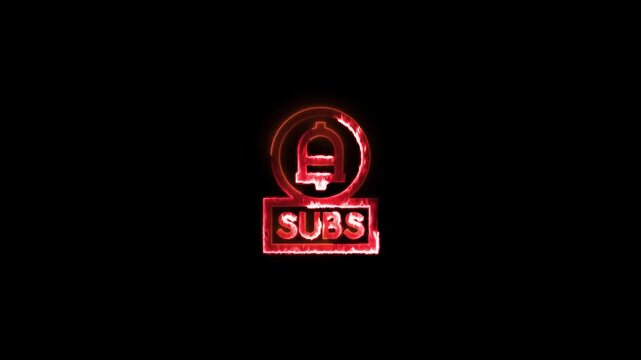 A video showcasing a red SDS logo with a neon effect on a black background