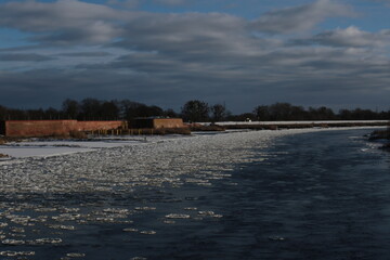 Winter Ice Drift on the Oder River near Küstrin, Germany © Ulf Schumann