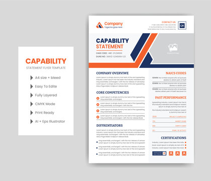Capability Statement Template Design