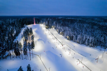 Ski and entertainment center