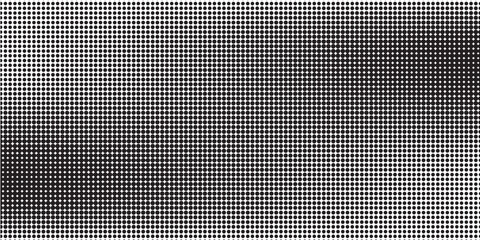 Grunge halftone gradient modern background. Faded grit noise texture. White and black sand wallpaper. Retro pixelated backdrop