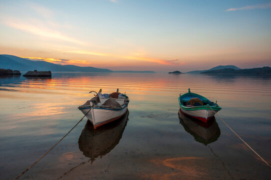 The Bafa Lake Naturel Park view in Turkey
