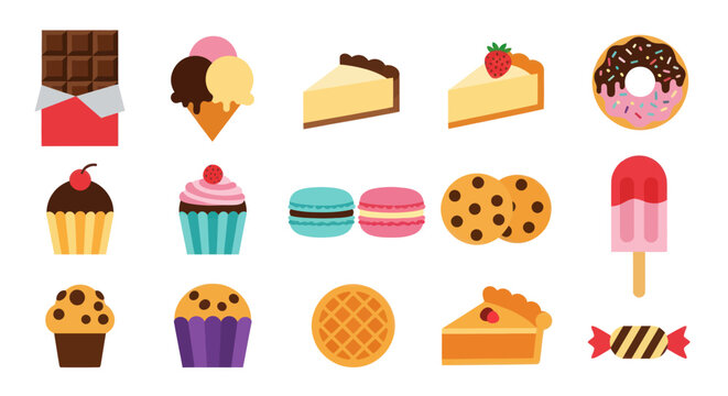 Assorted dessert collection sweet treats