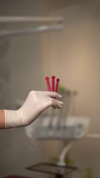 Orthodontic treatment tools in professional dental office