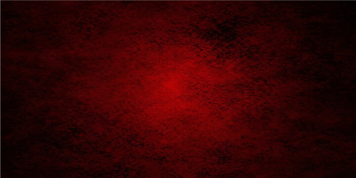 Dark red vintage wall texture with a grungy aged design and dark paint patterns on a dirty paper backdrop creates a decorative old metal rust wallpaper for artistic backgrounds