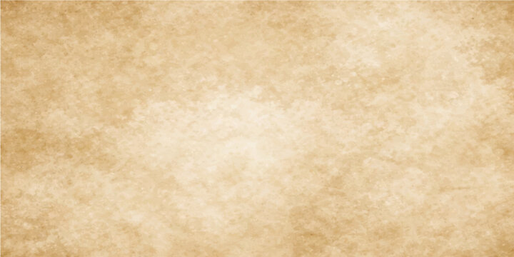 A weathered brown antique parchment sheet with a blank aged texture and stained grungy design features a retro yellowed vintage paper background for a rough weathered ancient page look