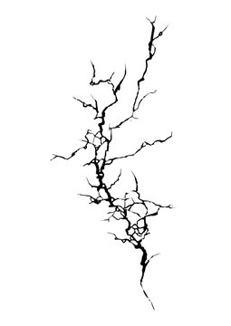 壁や地面のひび割れ　グラフィック ベクター イラスト