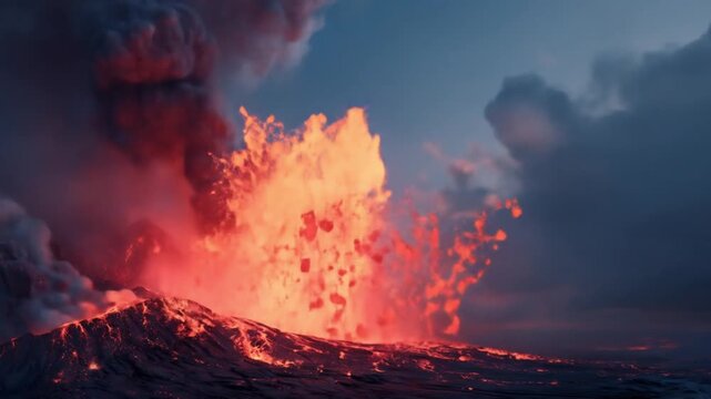 active volcanic eruptions are very hot
