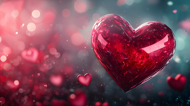 Simple Heart Shape for Love Concept