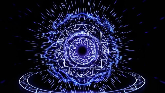 Activation of a Multi-Layer Ring Magic Circle Emitting Particles