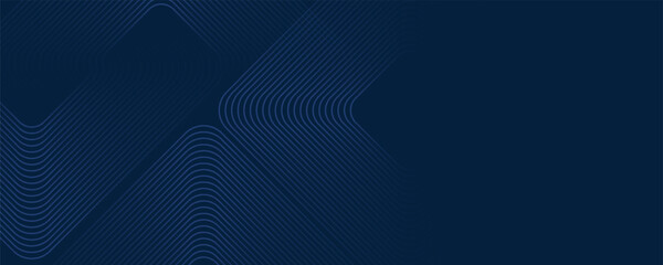 Dark blue background. Modern line stripes curve abstract presentation background. Luxury paper cut background. Abstract decoration, golden pattern, halftone gradients, 3d Vector illustration