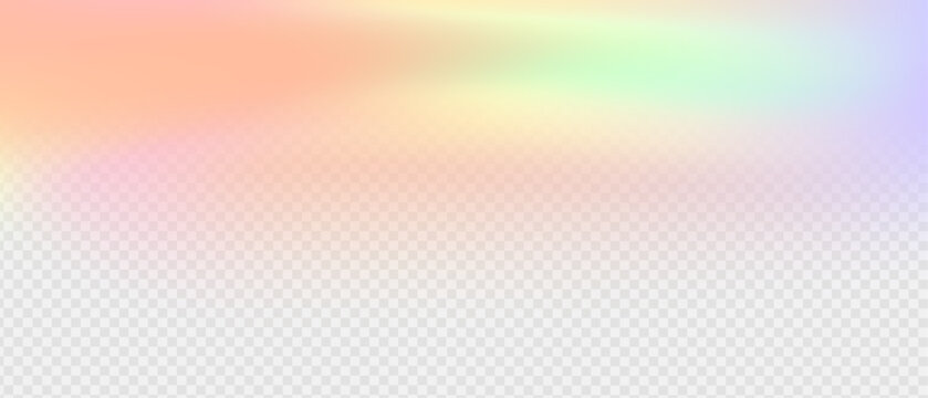 Soft pastel gradient with smooth holographic color transition and transparent area. Modern abstract vector background for banners, presentations, posters, web and digital design