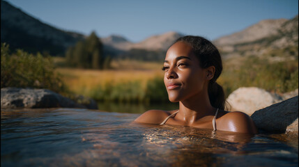 Fototapeta premium A research team analyzes water temperature data collected from multiple lakes to understand climate change effects on freshwater ecosystems. cinematic color correction, natural uneven lighting yet