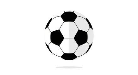 Obraz premium Classic Black and White Soccer Ball Illustration