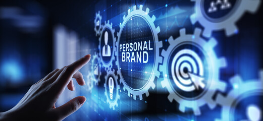 Fototapeta na wymiar Personal branding brand development business education concept.
