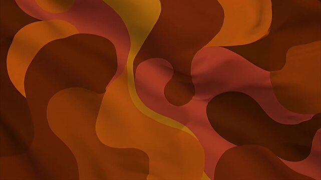 Abstract Batik-Inspired Flowing Patterns in Warm Earthy Tones

