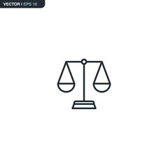 Balance, linear style sign for mobile concept and web design