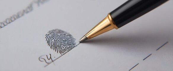 Obraz premium The handwritten signature serves as a personal ID confirmation and identity check.