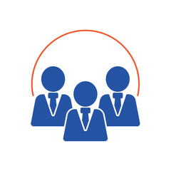 Fototapeta premium Simple Team Building icon for social media, app, and web design. Vector illustration, Eps 10.