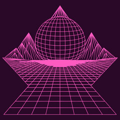 Distorted grid shapes isolated. Retrofuturistic warped mesh grid. Curved mesh abstract elements. Retro punk design element. Vector curve surface background. © Designer As HasiB