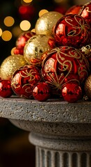 Crimson & Gold Holiday Glow