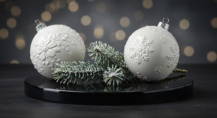 Winter's Embossed Elegance