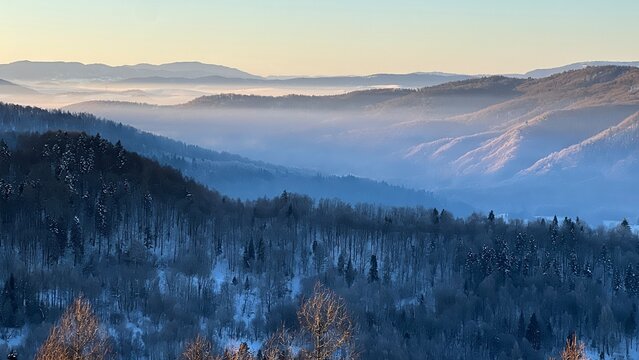 Małopolska, Muszyna, Malnik, Zima