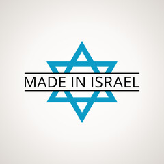 Fototapeta premium Made in Israel - symbol from the Israeli flag