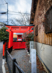 京都、三谷稲荷社（水車稲荷社）