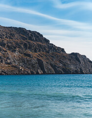 Obraz premium landscape of the rocky coast of the Greek island of Crete
