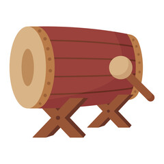 Traditional Bedug Drum with Beater Instrument