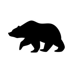 Bear animal silhouette. Vector image