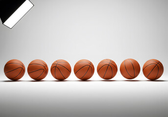 Basketball studio photography