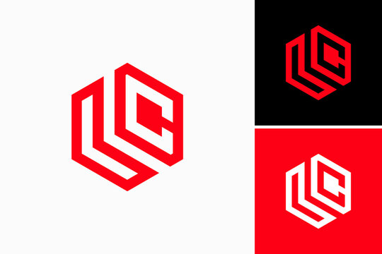 LC Hexagon Vector Logo Premium 