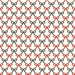 Cute ribbon bow pattern in Valentine style