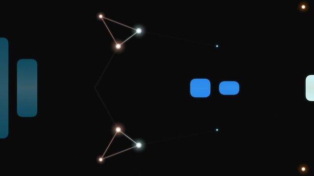 modern abstract constellation designs with blue pink white colors representing innovative connectivity and data visualization concepts digitally