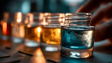 Vials of Colorful Liquid: Scientific Experimentation and Creative Solutions